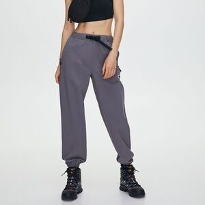 Aritzia Tna Echo Park Pant Track Joggers Buckled utility parachute Gray XXS